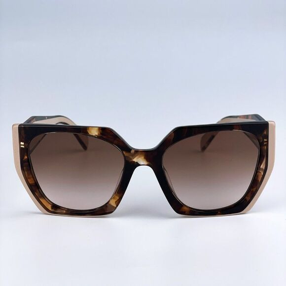 NEW Prada PR15WS 01R0A6 Tortoise Caramel Powder Brown Gradient Cat Eye - Picture 5 of 14
